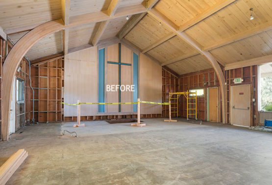 WARose Construction: A Before picture of the renovation of the NEC church in Moraga.